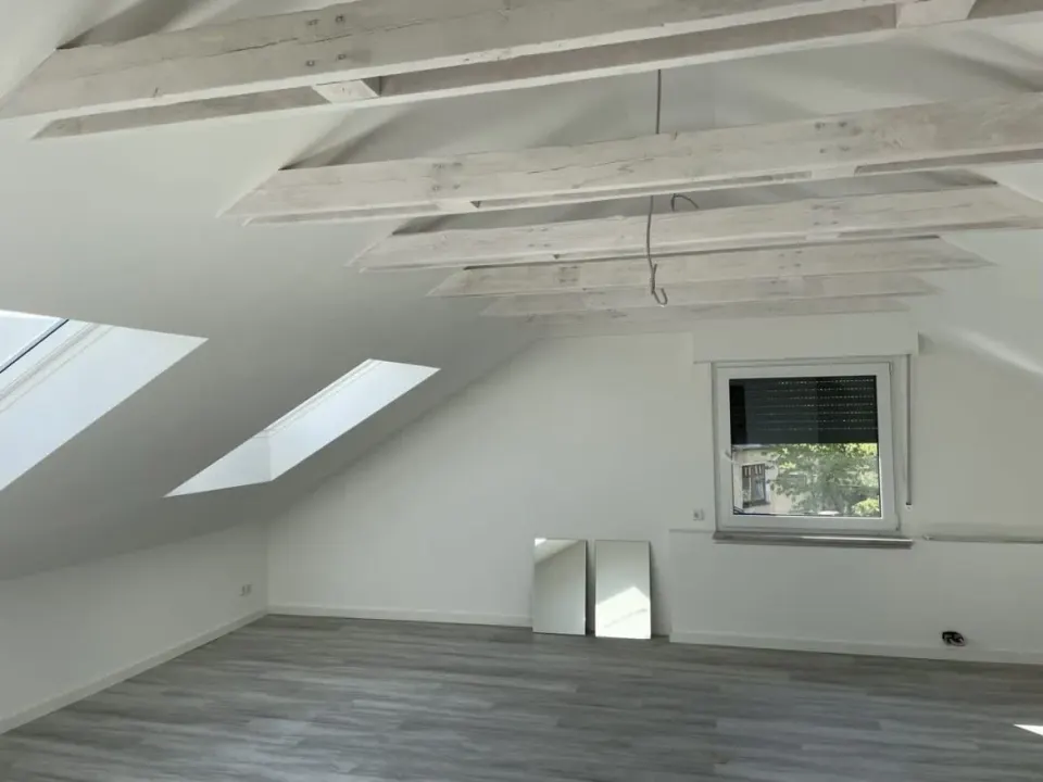 Dachgeschossausbau mit Spezialdecken - Nachher